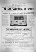 Original Old Antique Print 1900 Encyclopaedia Sport Book Advertisement 20th