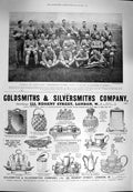 Original Old Antique Print 1900 Northumberland Fusiliers Magaliesberg Swan Soap