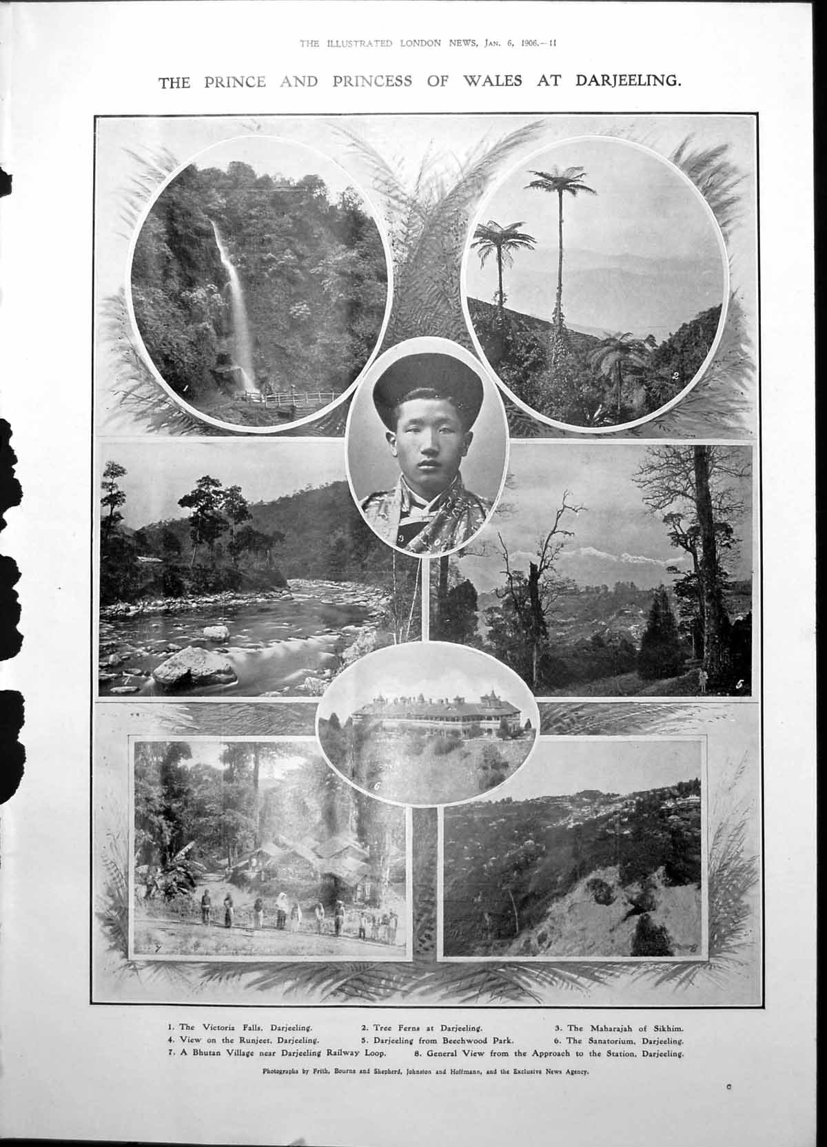 Old Prince Princess Wales Darjeeling Maharajah Siklim Spanish Priest 1906 20th