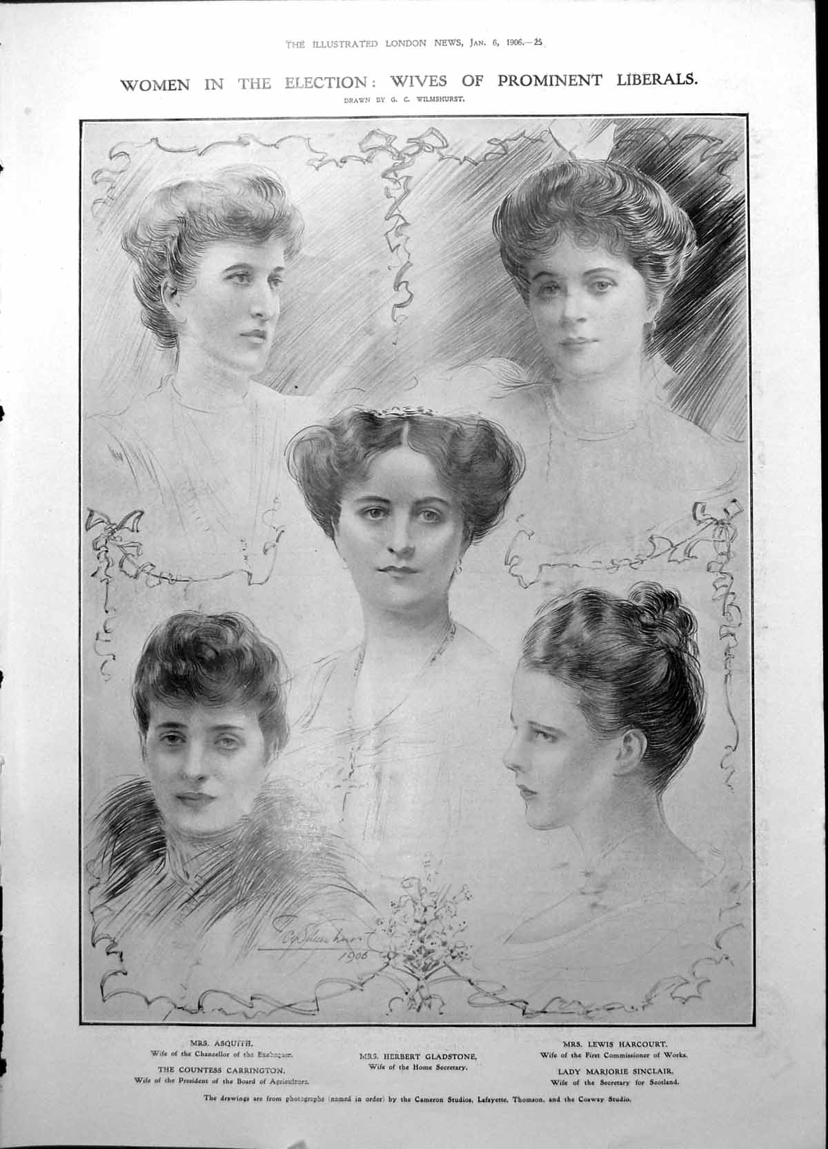 Old Wives Liberals Mrs Asquith Countess Carrington Marjorie Sinclair1906 20th