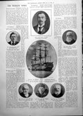 Old Print St Vincent Training Ship Lord Glanusk Rev Henry Carrington 1906 20th