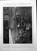 Antique Print Mr Chamberlain Carlton Theatre Election E Moon Mr Lampard 1906