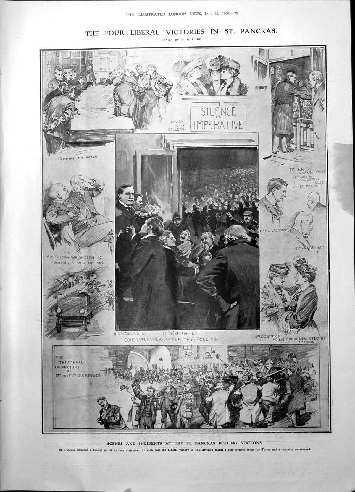 Old Liberal Victories St Pancras Possible Presidents French Republic 1906 20th