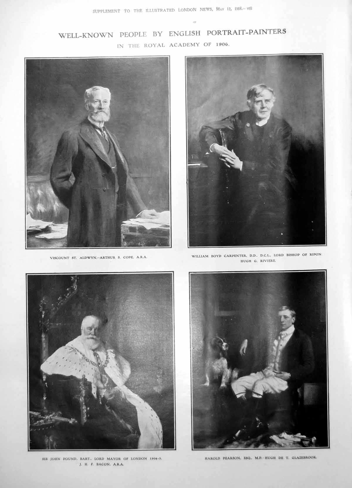 Old Earl Nelson Duchess Westminster Sir Evelyn Wood Sir Aston Webb 1906 20th