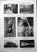 Old Print Roby Hall Liverpool Blessing Horses Rome Madame Fallieres 1906 20th