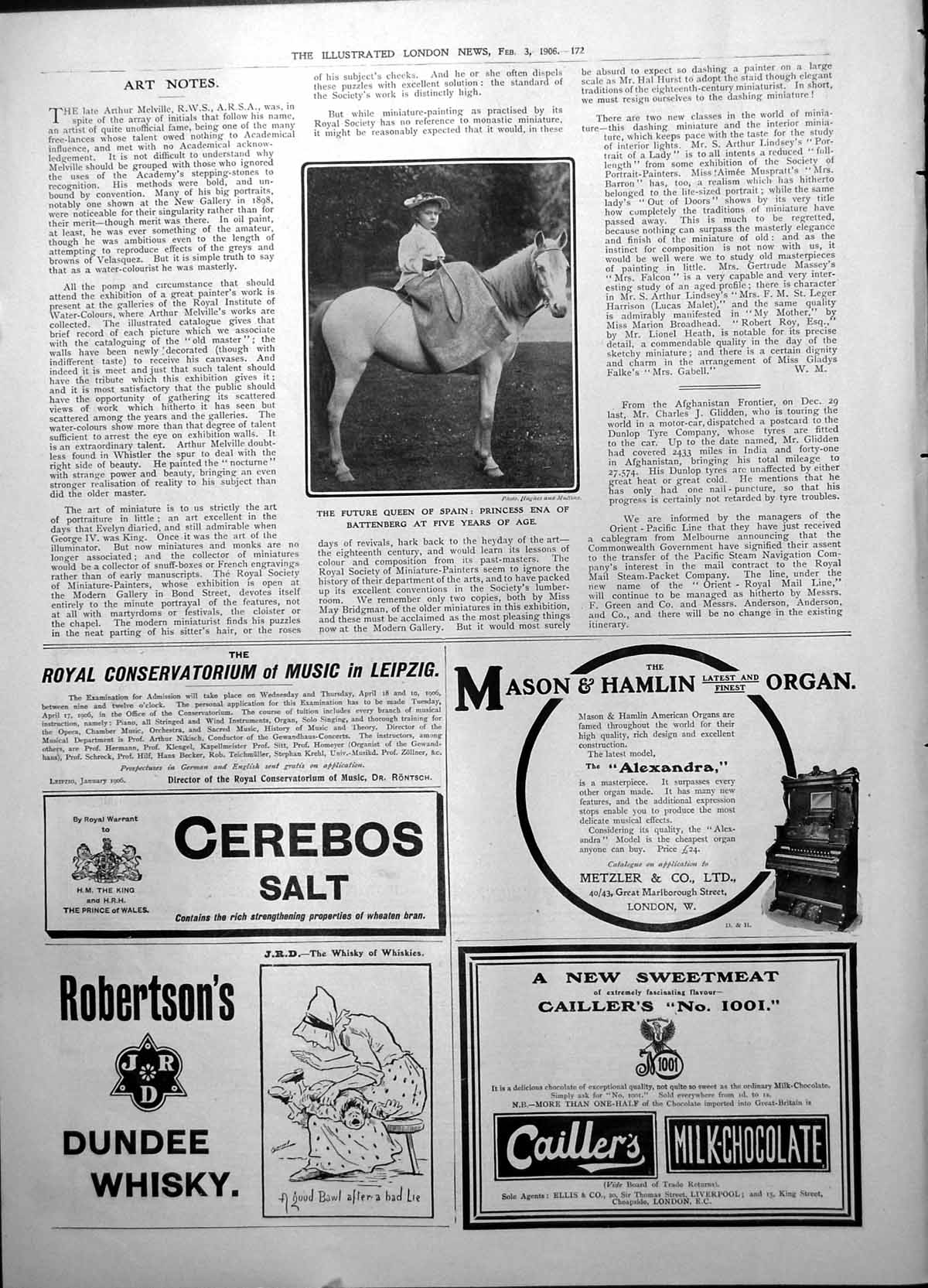 Old Future Queen Spain Princess Ena Battenberg Five Years Age Horse 1906 20th