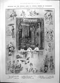 Antique Print Burmah Seen Prince Wales Burmese Nuns Monks Lady Puppets 1906