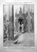Antique Old Print Prince Princess Wales Theebaws Palace Troubles New Mps 1906