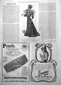 Antique Print Promenade Gown Erasmic Soap Pearls Gsmiths Silversmiths 1906 20th