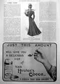 Original Old Antique Print Utility Trottoir Frock Serge Van Houtens Cocoa 1906