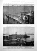 Antique Print French Battle Ship Justice French House Commons M Ribot 1906 20th