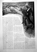 Antique Old Print Minions Midas Jack London W R Flint Woman Lying Floor 1906