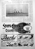 Old Battle Ship Kashima Built Elswick Works Japan Togos Sailors 1906 20th