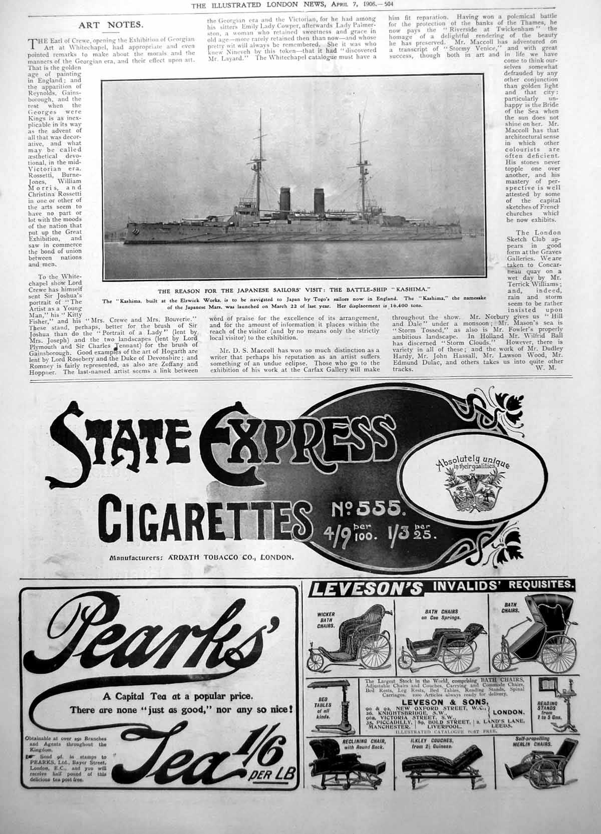 Old Battle Ship Kashima Built Elswick Works Japan Togos Sailors 1906 20th