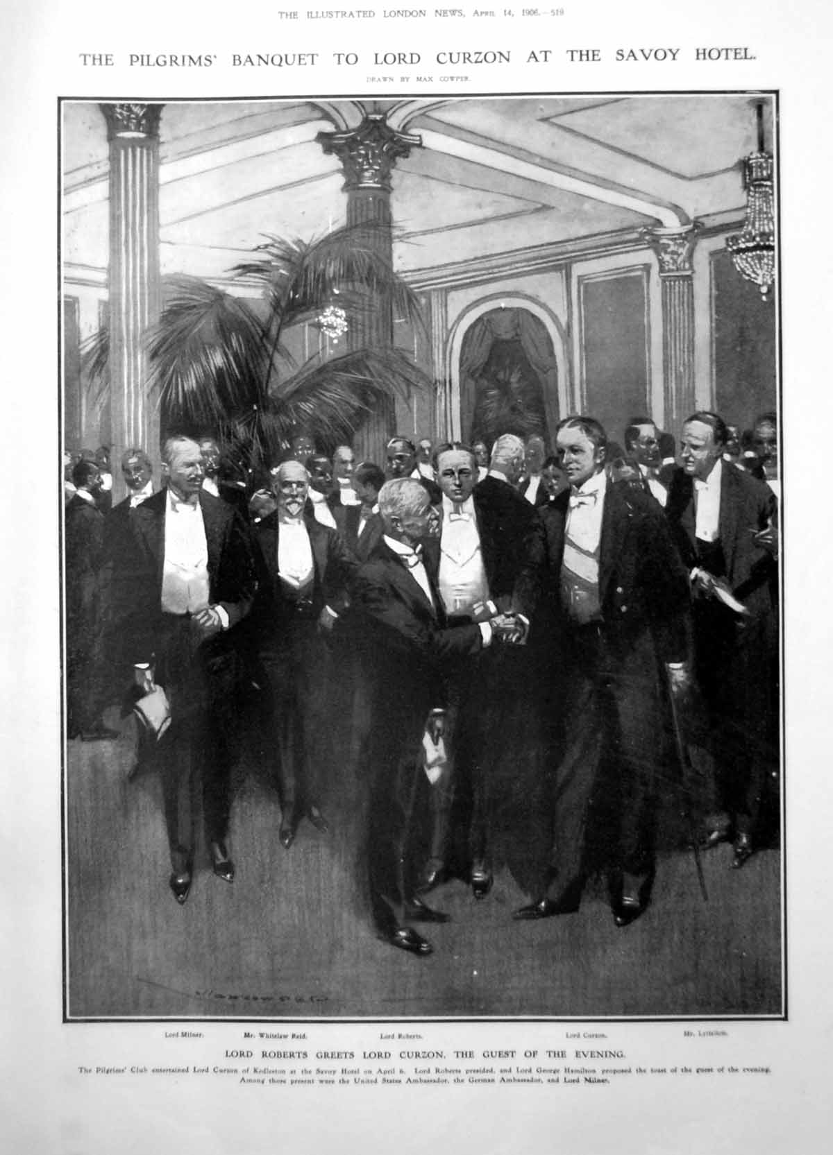 Old Lord Roberts Lord Curzon Savoy Josephine Punch Comedy Theatre1906 20th