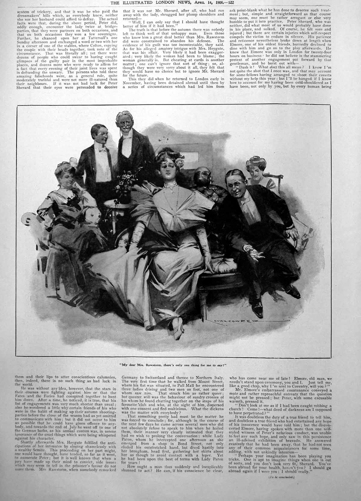 Old Perbition Peter Sherard Mrs Rawstorm Ladies Gents Well Dressed 1906 20th