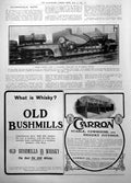 Antique Print Unique Railway Load Cunarders Stern Post Special Trolley 1906