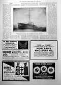 Old New Scout British Navy Hms Attentive Rowlands Macassar Oil Hair1906 20th