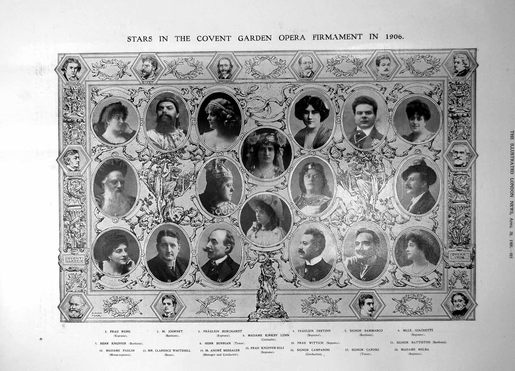 Old Stars Covent Garden Opera Firmament Devastated San Francisco 1906 20th
