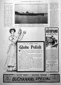 Antique Print Submarine BBeached Devonport Repair Buchanans Whisky 1906