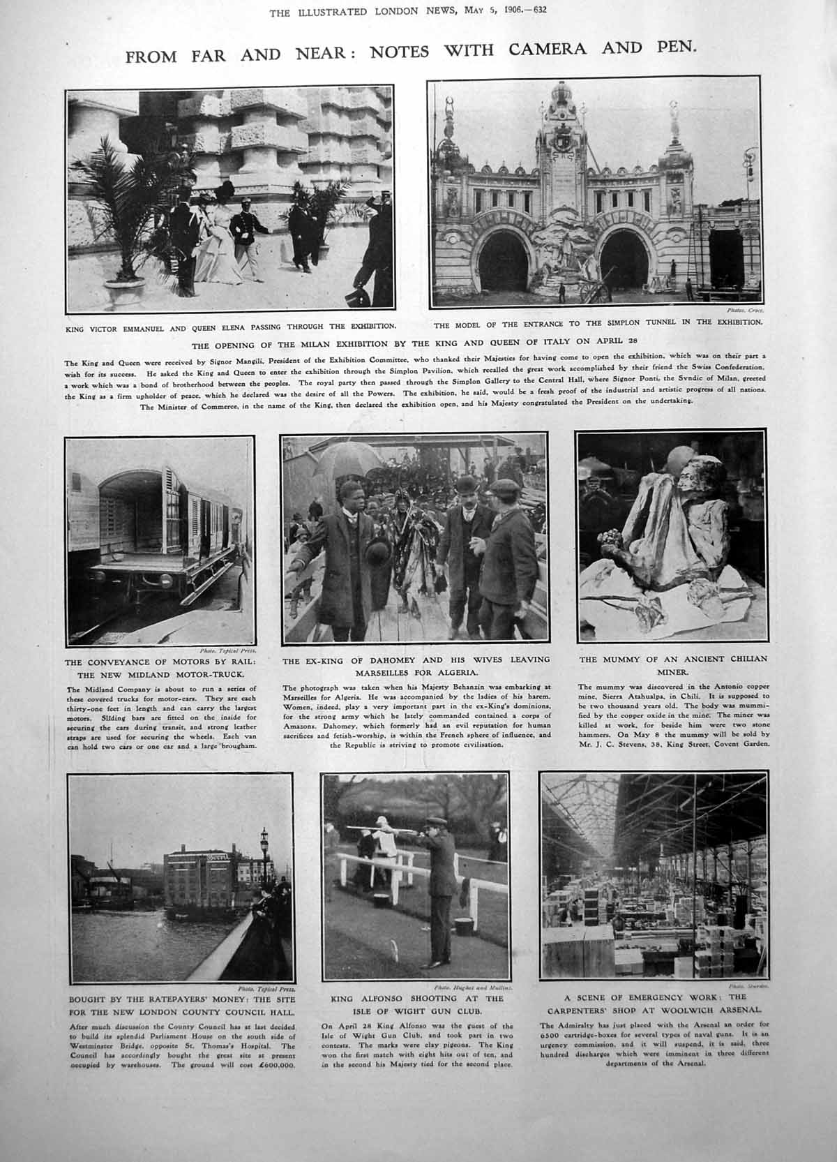 Antique Old Print Sir E Stone C Buxton Sir David Dale Commander Hodgetts 1906