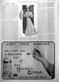 Old Print White Cloth Dress Van Houtens Cocoa Spoonful Delicious Cup 1906 20th