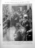 Old Welcome Prince Wales Return India Make Believe Lady Hammock 1906 20th