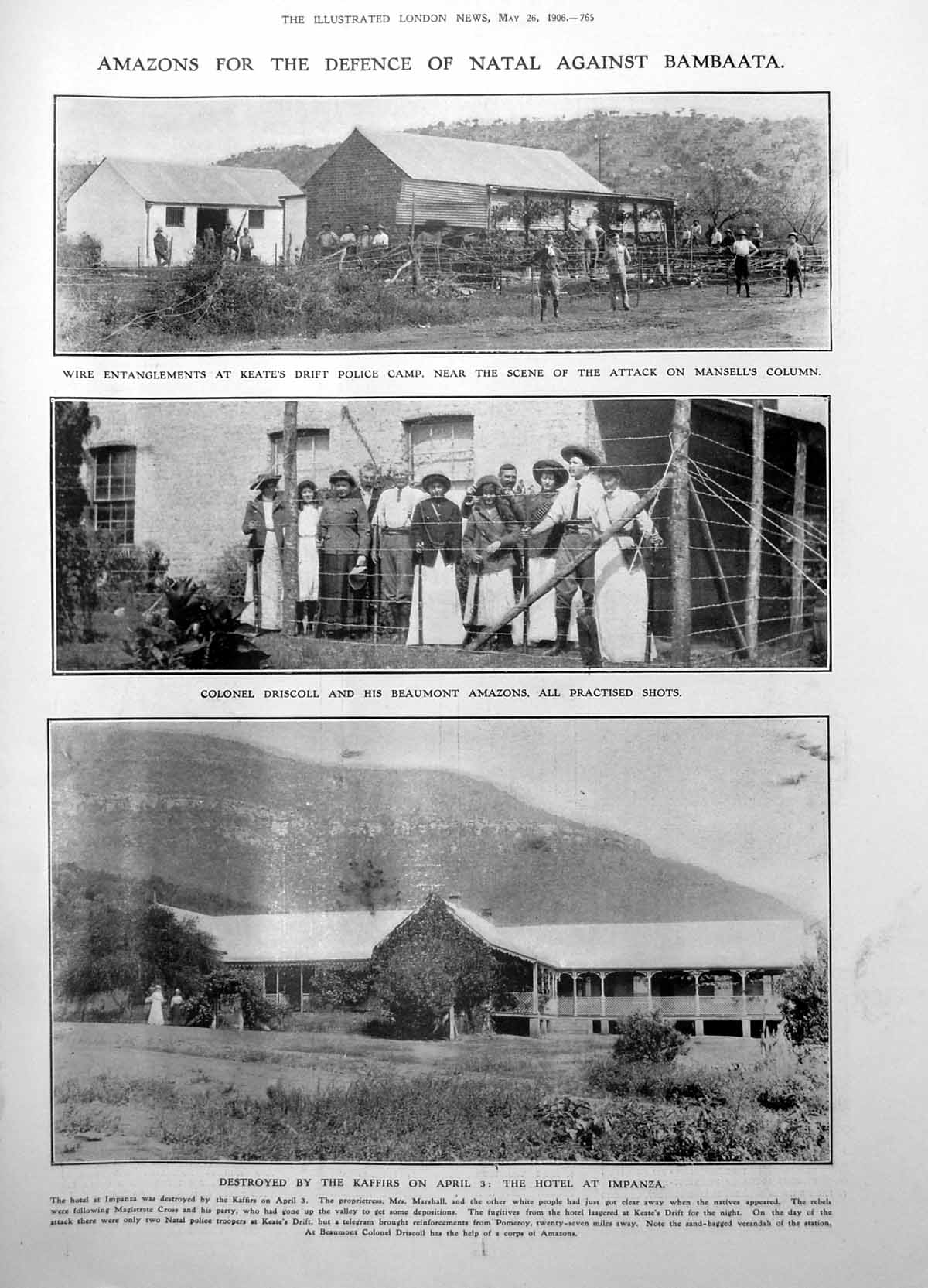 Old Defence Natal Against Bambaata Wedding Presents Queen Spain 1906 20th