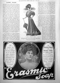 Old Print Pretty Afternoon Gown Erasmic Soap Dainty Soap Dainty Folk 1906 20th