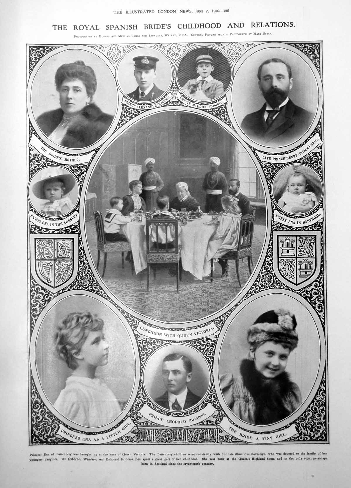 Old Princess Enas Childhood Relations Church San Geronimo Madrid 1906 20th