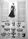 Antique Print Neat Yachting Dress Mappin & Webb Biscuit Box Coffee Pot 1906