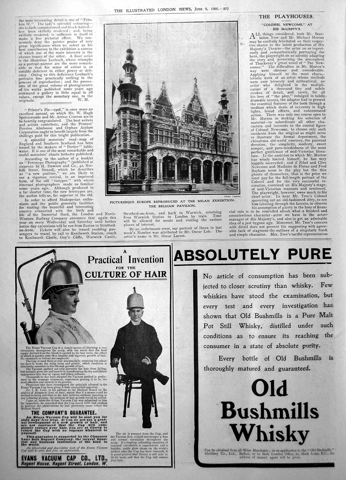 Old Picturesque Europe Reproduced Milan Exhibition Belgian Pavilion 1906 20th