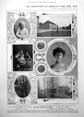 Old Print Coronation King Queen Norway Oscar 11 Trondhjem Charles Xv 1906
