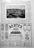 Old Print King Haakons Progress Coronation Royal Yacht Christiansand 1906 20th