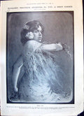 Old Print 1908 Maria Gray Carmen Marcel Desprez Eiffel Tower Owl Sickness 20th