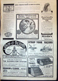 Antique Print 1908 Rudge Whitworth Strop Razors Foot Trunks Shem-El-Nessim 20th