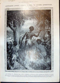 Antique Old Print 1908 Womerah Throwing Stick Javelin AbCattle Stealers Bi 20th