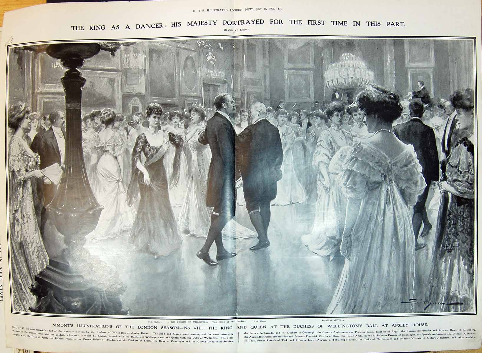 Old 1908 King Queen Duchess Wellington Princess Victoria Apsley House 20th