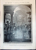 Old Print 1908 Wolfe Memorial Greenwich Cstream Guards Alfege Theatre Va 20th