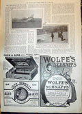 Old 1908 Bleriot Winged Air-Ship Drew Bennet Watches Wolfe'S Schnapps 20th