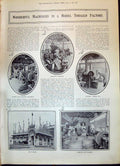 Old 1908 Model Tobacco Factory Cigarette Machinery Odol Dental Beauty 20th