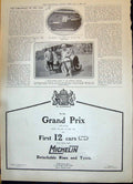Antique Print 1908 Motor Car New York Suffragists Mohmand Campaign Michelin