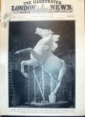 Old 1908 Colossal Horse Wellington Arch Captian Adrian Jones Sculptur 20th