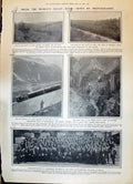 Old 1908 Parliament Berlin Train Mont Blanc Shottermill Bramshott Rug 20th