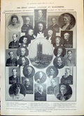 Old 1908 Church Congress Manchester Brooke Alexander Ottley Tweedmout 20th