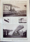 Old 1908 Orville Wright Aeroplane Accident Selfridge Plague Japan Sho 20th
