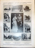 Old 1908 Grand Hotel Bulgaria Greek Church Mosque Oxen Ferdinand Diam 20th