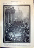 Old 1908 Grenadier Guards Mansion House London Heidelberg Castle Fire 20th