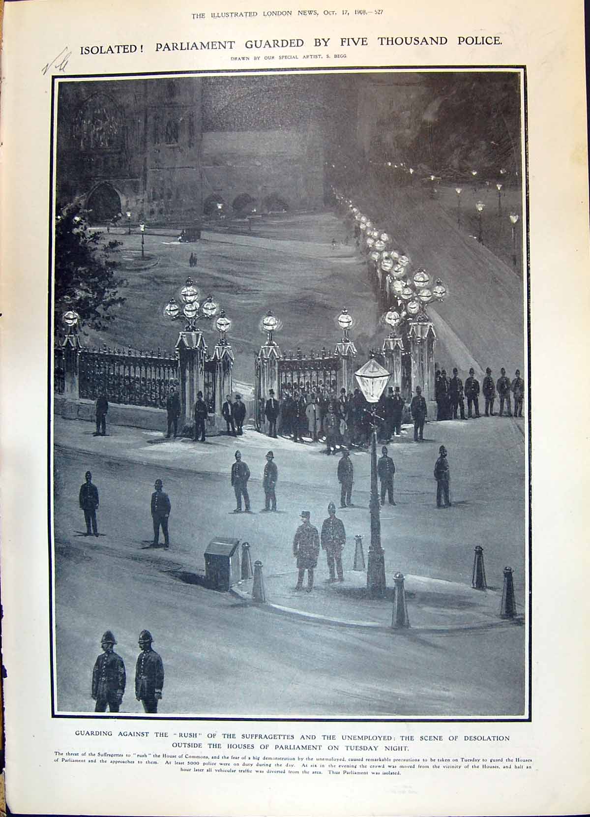 Old 1908 Houses Parliament Police Guard Barry Henri Siret Turkish Inf 20th