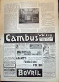 Old 1908 Franco-British Newton Chambers Exhibition Cambus Whisky Adam 20th